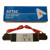 Airtac Solenoid Valve 4V230C08, 1/4 NPT, Double Solenoid, 3 Pos, Blocked, specify voltage