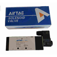 Airtac Solenoid Valve 4V41015, 1/2 NPT, Single Solenoid, specify voltage