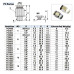 Airtac Male Connector, Nickel Plated Brass, 17 sizes