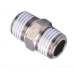 Airtac Hex Nipple, Hex Nipple Reducer, NBB Series, Nickel Plated Brass, NPT, 9 sizes