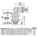 Airtac Union Bulkhead, NPLM Series, PBT thermoplastic housing, 5 sizes