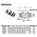 Airtac Union Bulkhead Connector, NPM Series, Nickel Plated Brass, 5 sizes