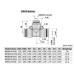 Airtac Union Reducer Tee, 2 to 1, NPEG Series, PBT thermoplastic housing, 5 sizes