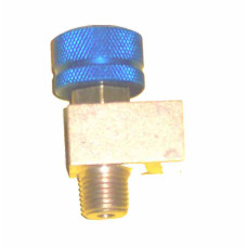 National Valve Shut Off Valve Model R9432B-2MF, 1/4 NPT, Right Angle