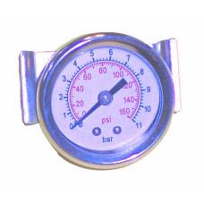 Pressure Gage, 1/1/2" (40mm), 1/8 NPT Panel Mount, 0-160 PSI