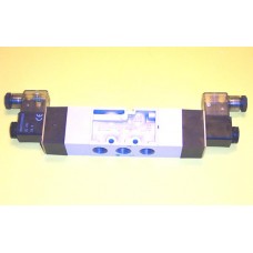 Mindman Solenoid Valve MVSC-300-4E2R, 3/8 NPT, Double Solenoid, 3 Pos, Exhausted Center,  specify voltage