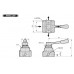 Mindman Rotary Hand Valve, MVHC-201-4H-8A-NPT, 1/4 NPT, 4 Way, 3 Position, Exhausted Center