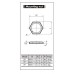 Mindman Rotary Hand Valve, MVHC-200-4H-8A-NPT, 1/4 NPT, 4 Way, 3 Position, Blocked Center