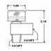 National Valve Shut Off Valve Model R9432B-2MF, 1/4 NPT, Right Angle